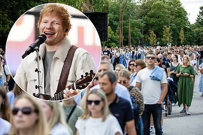 Į E.Sheerano koncertą plūdo dešimtys tūkstančių gerbėjų: tokią minią Kaunas regėjo jau seniai