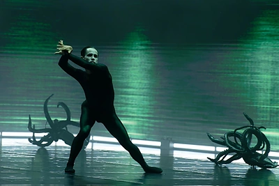 Klaipėdos valstybinio muzikinio teatro spektaklis „Reverb“ / Martyno Aleksos nuotr.