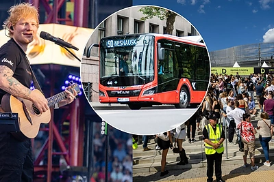 Paaiškėjo, ar tikrai Edo Sheerano gerbėjams pritrūko Kauno autobusų: parodė vaizdo kameros