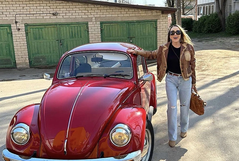 Džordanos Butkutės automobilis / Asmeninio archyvo nuotr.