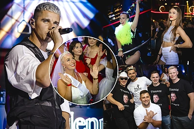 Palangos klube – audringi šokiai iki paryčių: minia linksminosi su Donatu Montvydu ir Leonu Somovu