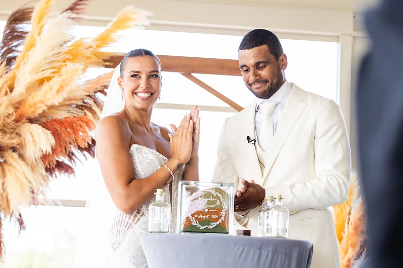 Kamilės Nacickaitės ir Dimeo van der Horsto vestuvės Palangoje / Teodoro Biliūno / BNS nuotr.