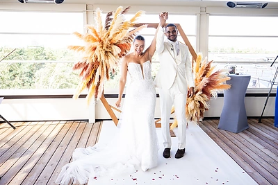 Kamilės Nacickaitės ir Dimeo van der Horsto vestuvės Palangoje / Teodoro Biliūno / BNS nuotr.