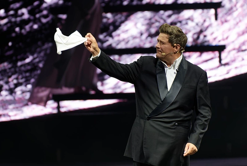 Klaipėdoje – muzikos, šviesų ir istorijų šou „A la luna“ / Martyno Aleksos nuotr.