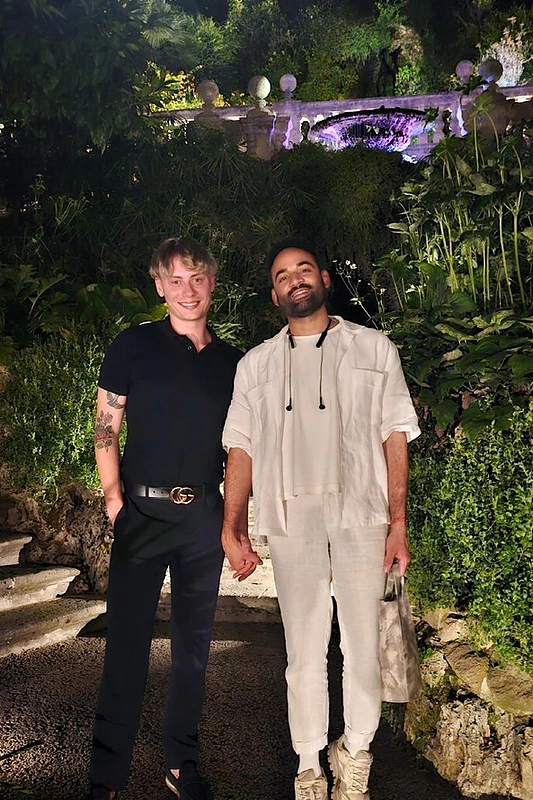 Ąžuolas Misiukevičius su mylimuoju Jean / Asmeninio archyvo nuotr.