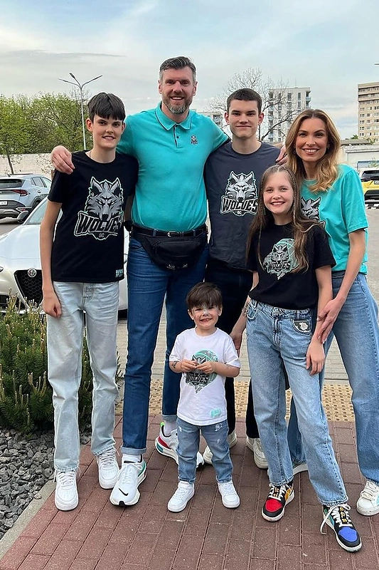 Kšištofas Lavrinovičius su šeima / Asmeninio archyvo nuotr.