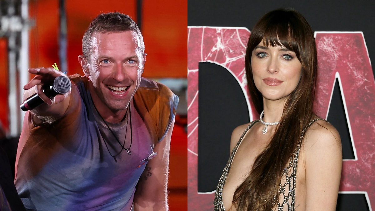 Chrisas Martinas, Dakota Johnson / Scanpix ir Vida Press nuotr.