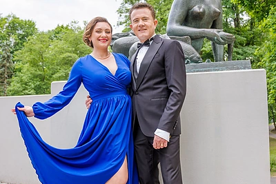 Diana Gaičiūnaitė-Dirmė su vyru / Asmeninio albumo nuotr.