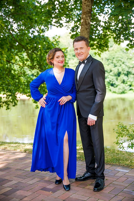 Diana Gaičiūnaitė-Dirmė su vyru / Asmeninio albumo nuotr.