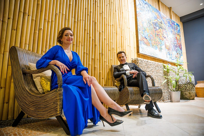 Diana Gaičiūnaitė-Dirmė su vyru / Asmeninio albumo nuotr.