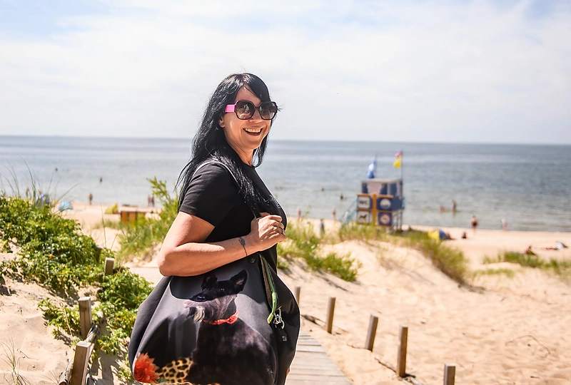 Jurga Baltrukonytė TV laidoje / Tomo Petrovskio nuotr.