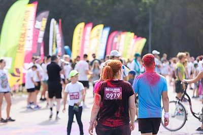„The Color Run“ bėgimas Vingio parke / Roberto Riabovo / BNS nuotr.
