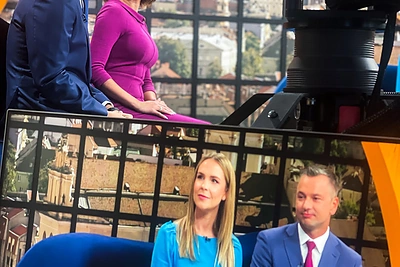 Naujas Karolinos Liukaitytės partneris laidoje „Labas vakaras, Lietuva“ – Adomas Grinius / LNK nuotr.