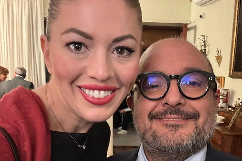 Maria Rosaria Boccia ir Gennaro Sangiuliano / Scanpix nuotr.
