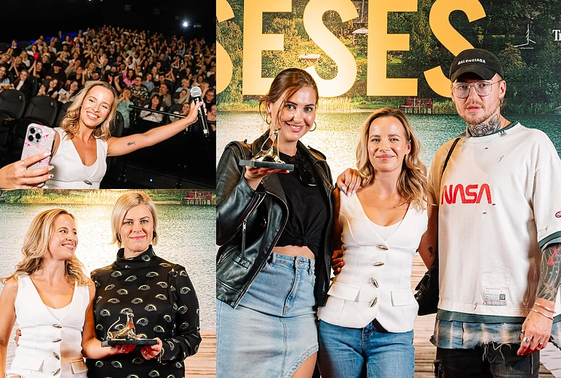 Gelminė Glemžaitė pakvietė į išankstinį filmo „Sesės“ seansą / Modesto Endriuškos nuotr.