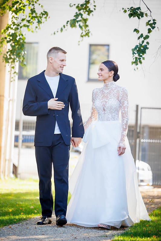 Kaune susituokė Edgaras Matakas ir Gerda Gudliauskaitė / Eriko Ovčarenko / BNS nuotr.