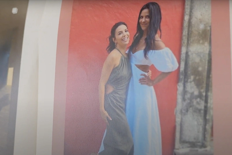 Eva Longoria puošėsi lietuvės Redos Paulos suknele / Asmeninio albumo nuotr.