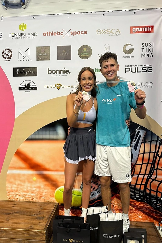 Viktorija Siegel padelio varžybose / Asmeninio albumo nuotr.