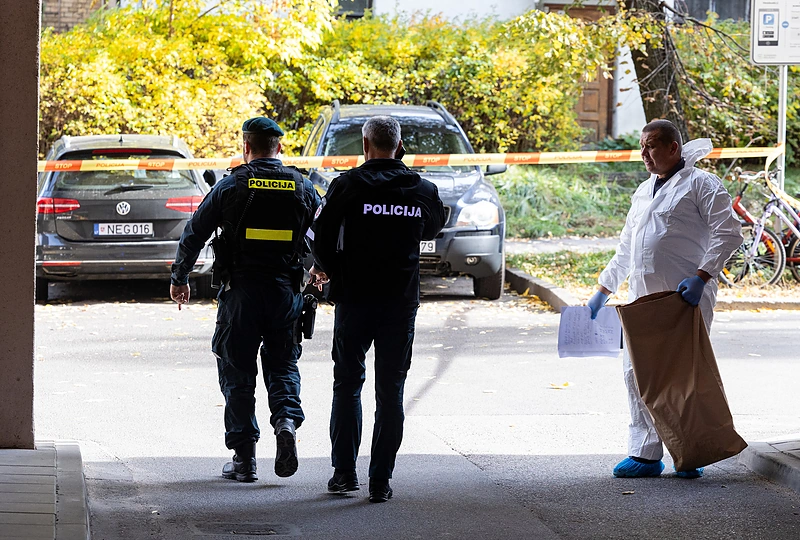 Vilniaus centre nušautas advokatas ir pašauti 2 policijos pareigūnai / Pauliaus Peleckio / BNS nuotr.