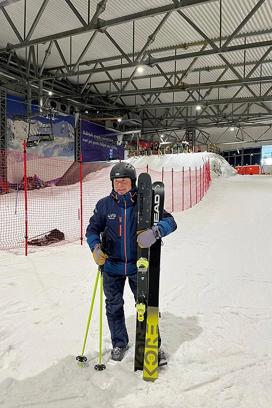 Remigijus Arlauskas Snow Arenoje po pirmos Istorijoje Ski Mo ( slidinėjimo alpinizmo) treniruotės / Asmeninio arch. nuotr.
