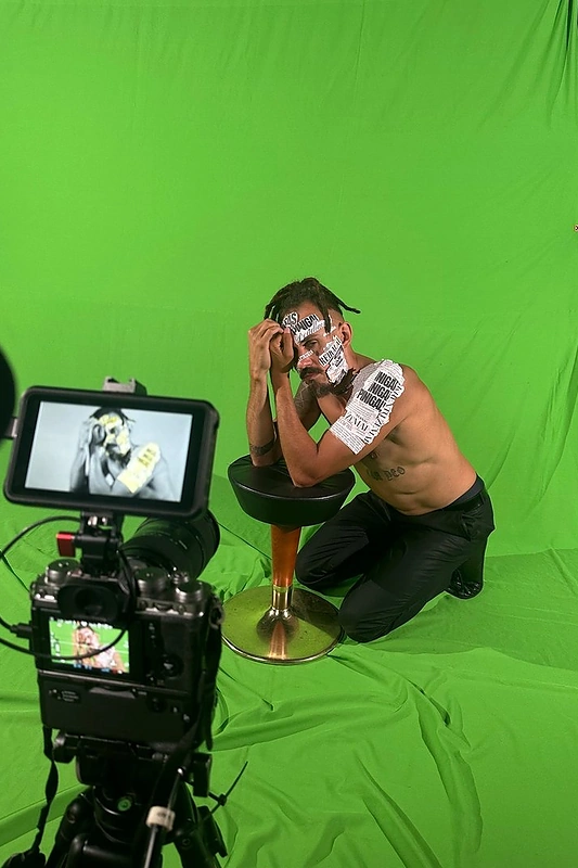 Medono vaizdo klipo filmavimo akimirka / Asmeninio albumo nuotr.