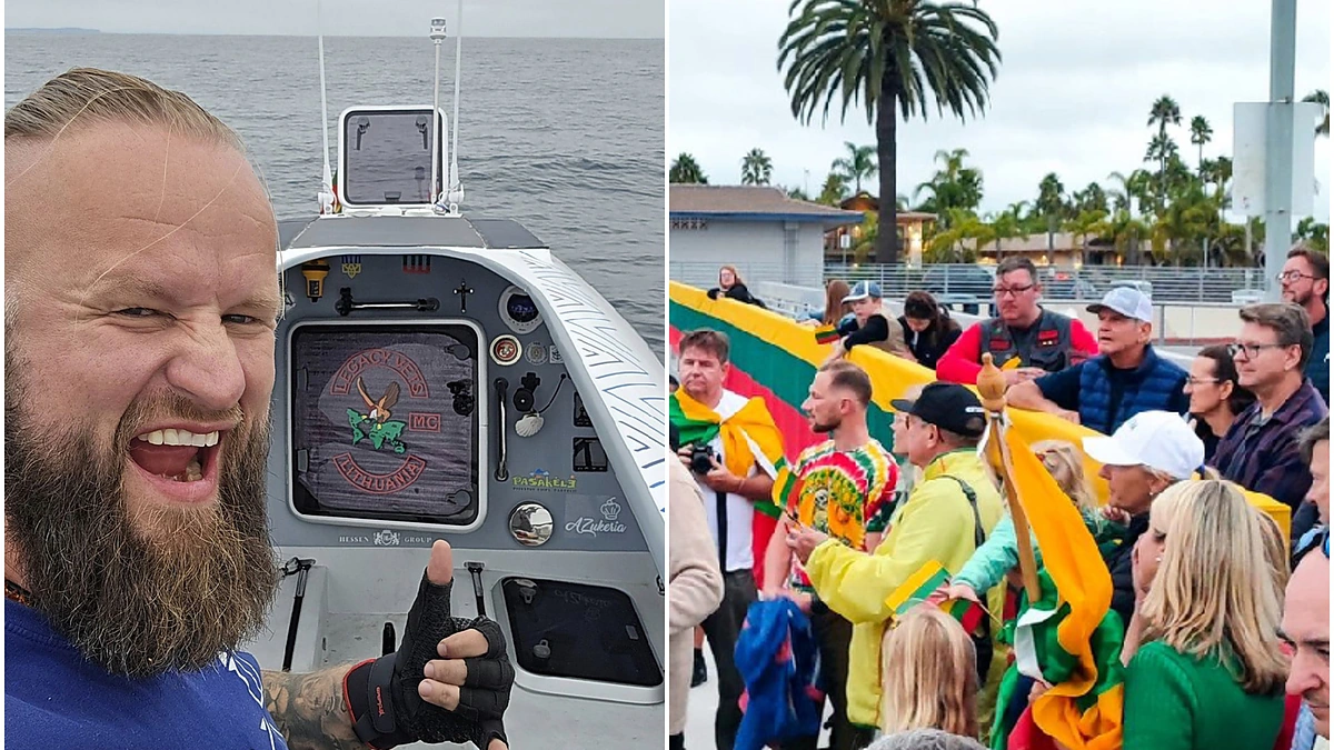 Aurimo Mockaus kelionė sudomino JAV žiniasklaidą / A.Mockaus „Facebook“ paskyros ir jo komandos nuotr. / „15min“ fotomontažas