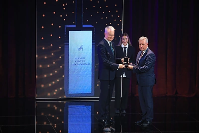 Lietuvos Respublikos prezidentas Gitanas Nausėda, LSA l. e. p. prezidentas Audrius Klišonis / Dainiaus Stankaus nuotr.