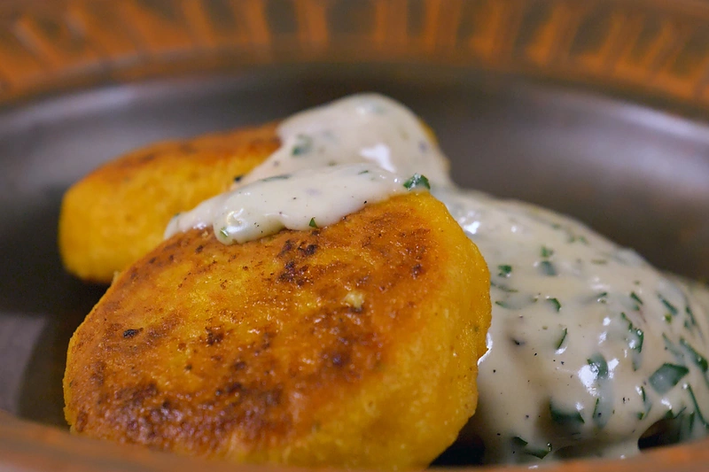 Varškėčiai su moliūgu / Stop kadras