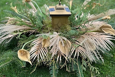 Rūtos Lukoševičiūtės-Daudienės Vėlinių vainikai / Asmeninio albumo nuotr.