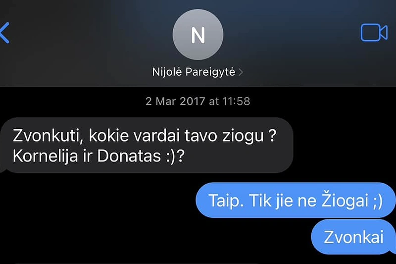 Nijolės Pareigytės-Rukaitienės žinutės / Deivydo Zvonkaus nuotr.