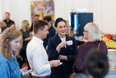 15min grupės spaudos pusryčiai / Lukas Balandis / BNS nuotr.