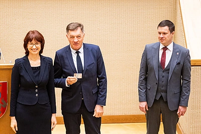 Lina Petronienė, Algirdas Butkevičius / Pauliaus Peleckio / BNS nuotr.