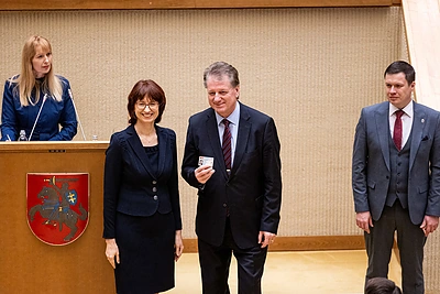 Lina Petronienė, Saulius Čaplinskas / Pauliaus Peleckio / BNS nuotr.