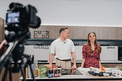 Televizijos laidos filmavimas su Vaida Poderyte-Bernataviče ir Laurynu Suodaičiu / TV3 nuotr.