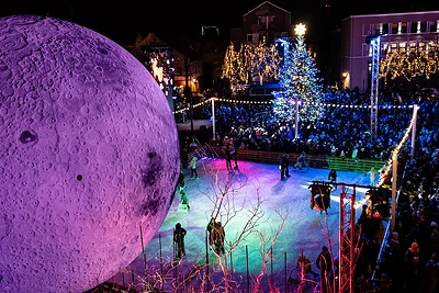 Kalėdų eglė Klaipėdoje / Eriko Ovčarenko / BNS nuotr.