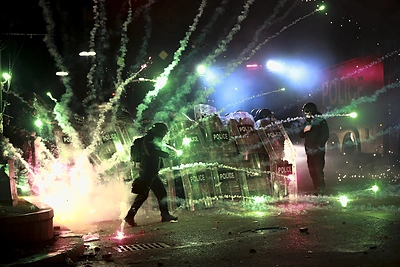 Protestai Sakartvele / Roberta Valikonė nuotr.