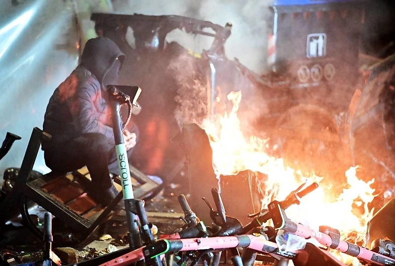 Protestai Sakartvele / Roberta Valikonė nuotr.