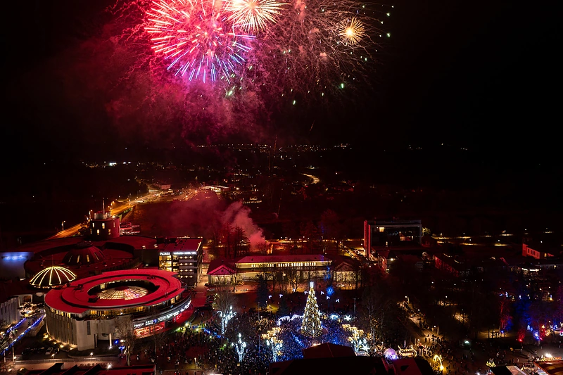 Druskininkų Kalėdų eglutės įžiebimas / Edgaro Tamkevičiaus nuotr.