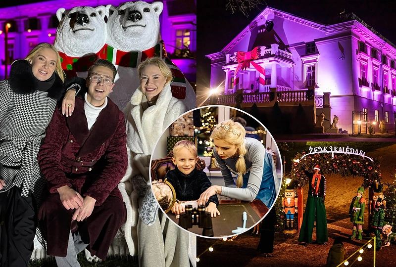 Roko Galvono „Kalėdų Senelio kiemo“ atidarymo akirmikos / Organizatorių nuotr.