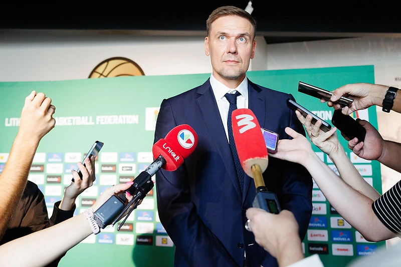 Robertas Javtokas po nesėkmės pretenduojant užimti LKF prezidento kėdę / Eriko Ovčarenko / BNS nuotr.