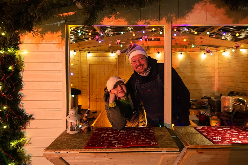 Nidos Kalėdų eglės įžiebimo šventės akimirkos / Nendrės Žilinskaitės nuotr.