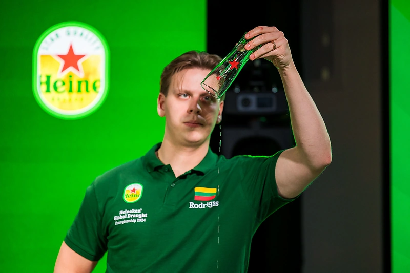 Lietuvis barmenas pelnė sidabro medalį pasauliniame „Heineken“ čempionate / „Heineken“ nuotr.