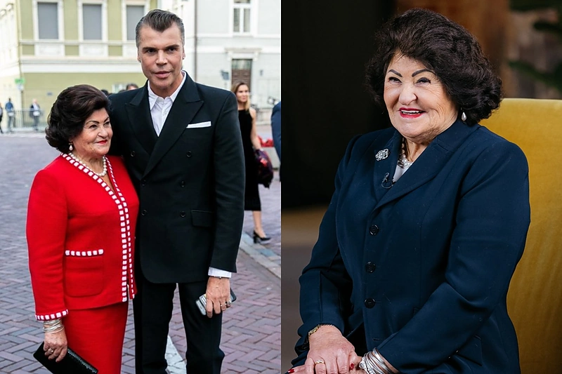 Juozas Statkevičius su mama Vanda / BNS ir Domo Rimeikos nuotr.