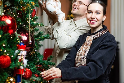 Fausta Marija Leščiauskaitė, Matas Simaitis ir dukrelė Pasaka Jūra / Gretos Skaraitienės / BNS nuotr.