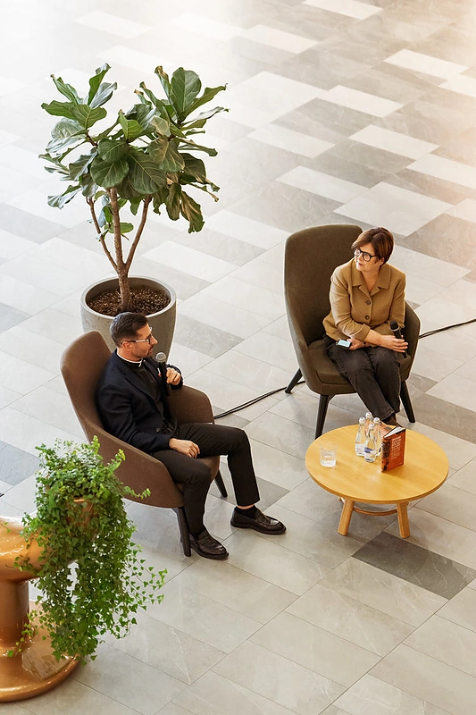 Beno Lyrio knygos pristatymo akimirka / Mantės Eleluetos nuotr.