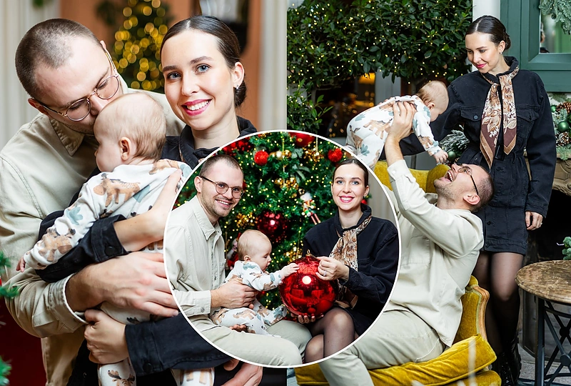 Fausta Marija Leščiauskaitė ir Matas Simaitis ir jų dukra Pasaka Jūra / Gretos Skaraitienės / BNS nuotr.