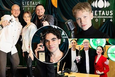 Išdalyti „Lietaus muzikos apdovanojimai“: trigubas „Žemaitukų“ triumfas ir ką A.Vyšniauskui parašė tėtis
