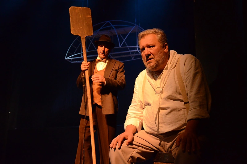 Sigitas Jakubauskas spektaklyje „Duonkepio žmona“ / Valstybinio Šiaulių dramos teatro nuotr.