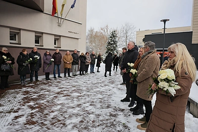Į paskutiniąją kelionę išlydimas aktorius Sigitas Jakubauskas / Gintarė Daknytė / BNS