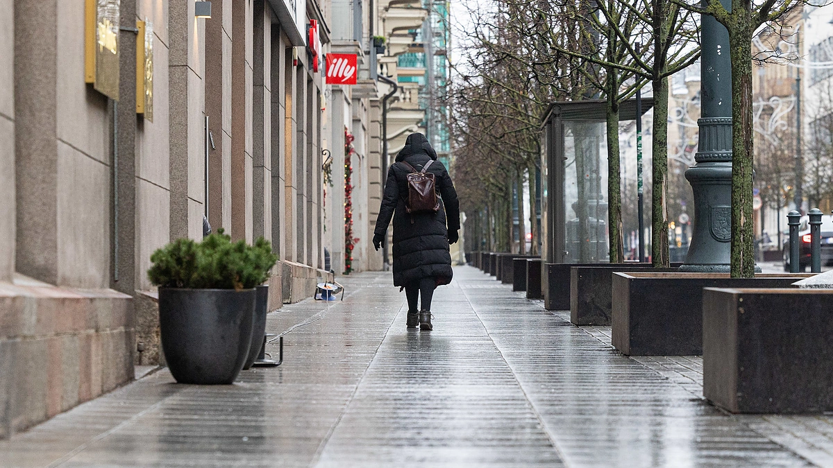 Lijundra sukaustė Vilniaus šaligatvius / Paulius Peleckis nuotr.